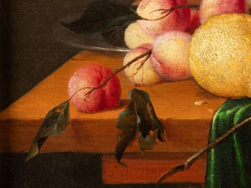 Antiquités - Nature morte avec jambon, homard et fruits - Atelier de Jan Dz. de Heem (1606-1684)