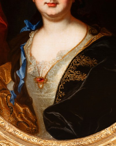 Tableaux et dessins Tableaux XVIIIe siècle - Portrait de la comtesse de Meslay, Hyacinthe Rigaud et atelier, autour de 1700