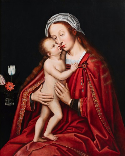 Virgin with Child, studio of Adriaen Isenbrant (Bruges, 1480–1551) - Paintings & Drawings Style Renaissance