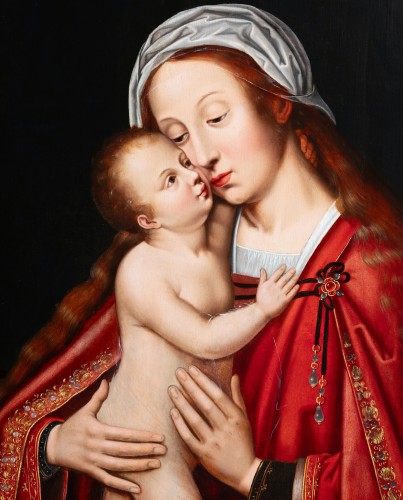 Paintings & Drawings  - Virgin with Child, studio of Adriaen Isenbrant (Bruges, 1480–1551)