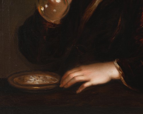18th century - Boy with soap bubbles, studio of Alexis Grimou (1678-1733)