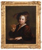 Enfant aux bulles de savon, atelier d’Alexis Grimou (1678-1733)