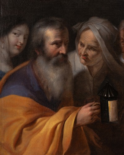 Diogène cherchant un homme, atelier de P. Van Mol, Paris milieu du XVIIe siècle - Louis XIII
