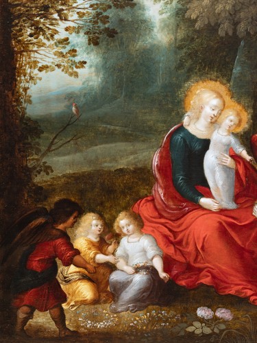 Paintings & Drawings  - Madonna and Child with Angels, attributed to L. de Caullery &amp; A. Govaerts