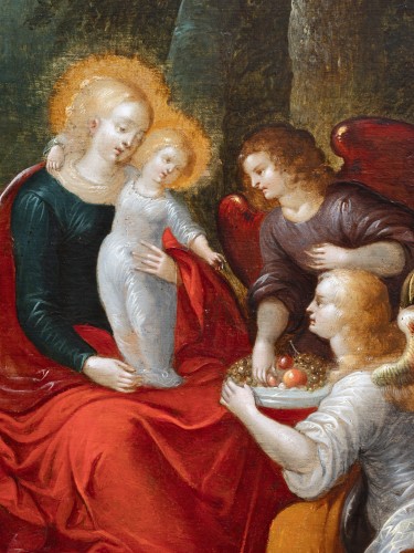 17th century - Madonna and Child with Angels, attributed to L. de Caullery &amp; A. Govaerts