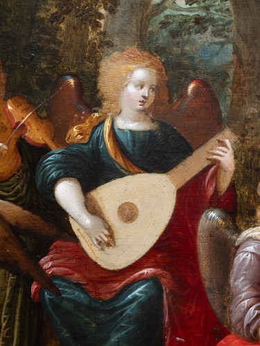 Louis XIII - Madonna and Child with Angels, attributed to L. de Caullery &amp; A. Govaerts
