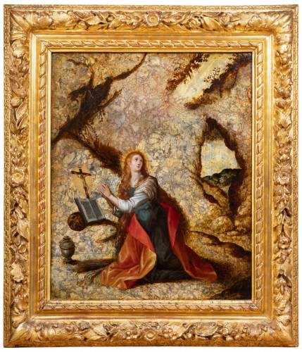 The penitent Mary Magdalen, 17th century Prague school