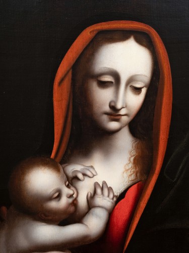 Renaissance - Virgin with Child, studio of Giampietrino  (active Milan 1495-1550)