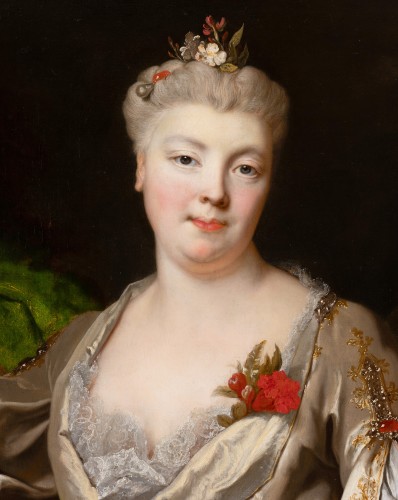 Portrait de la Baronne de Prangins par Nicolas de Largillièrre, Paris, vers 1715 - Galerie Nicolas Lenté