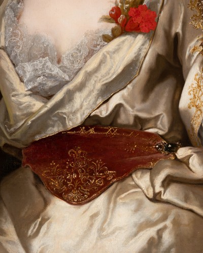 Antiquités - Portrait de la Baronne de Prangins par Nicolas de Largillièrre, Paris, vers 1715