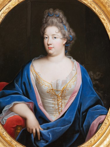 Portrait of a Lady - attributed to Nicolas Fouché (1653- 1733) - Paintings & Drawings Style Louis XIV