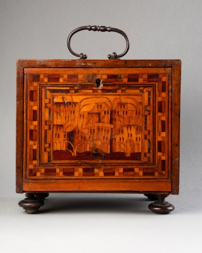 Furniture  - A 17th century Augsburg miniature collector cabinet