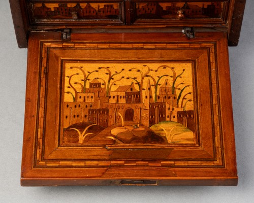 A 17th century Augsburg miniature collector cabinet - 