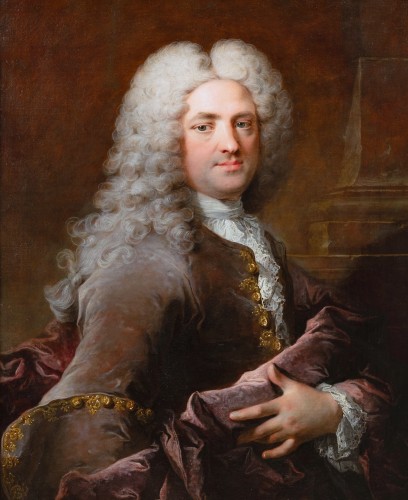 Portrait d’un gentilhomme par Robert Le Vrac Tournières (1667-1752), Paris, vers 1725 - Tableaux et dessins Style Régence