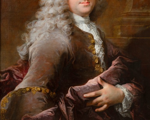 Portrait d’un gentilhomme par Robert Le Vrac Tournières (1667-1752), Paris, vers 1725 - Galerie Nicolas Lenté