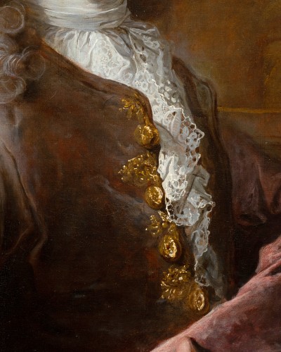 XVIIIe siècle - Portrait d’un gentilhomme par Robert Le Vrac Tournières (1667-1752), Paris, vers 1725