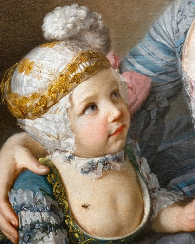 Portrait d’une dame avec son fils, atelier de François Hubert Drouais, vers 1760 - Louis XV