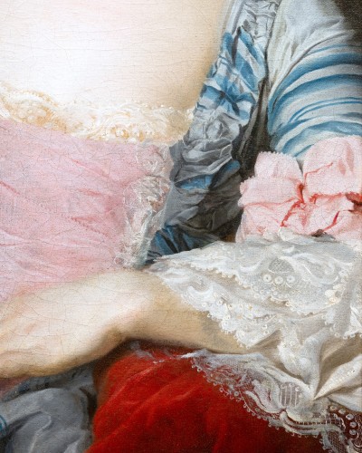 Louis XV - Portrait d’une dame avec son fils, atelier de François Hubert Drouais, vers 1760