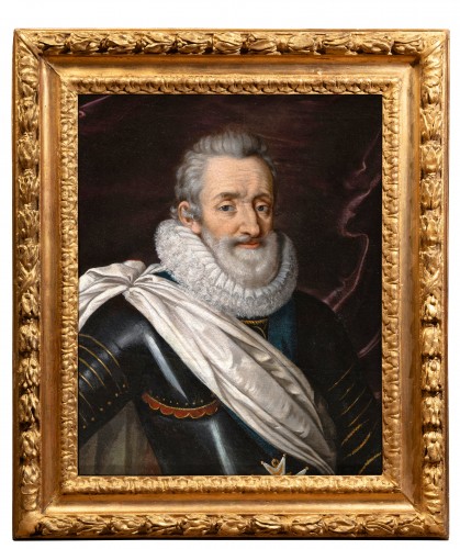 Portrait of Henry IV in armor, studio of Frans Pourbus, circa 1610