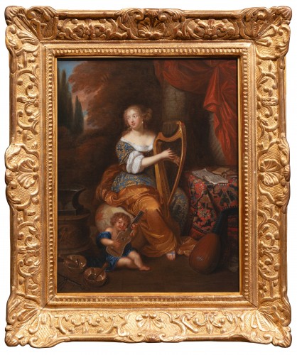 Portrait of marquise de Montespan, studio of Caspar Netscher, 17th century