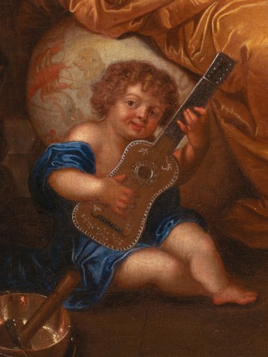 Portrait of marquise de Montespan, studio of Caspar Netscher, 17th century - 