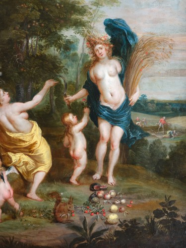 Tableaux et dessins Tableaux XVIIe siècle - Allégorie de l’été, atelier de Hendrick Van Balen, Anvers, XVIIe siècle