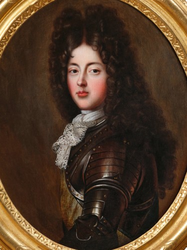A French 17th century Portrait of Duke of Maine, studio of François de Troy - Paintings & Drawings Style Louis XIV