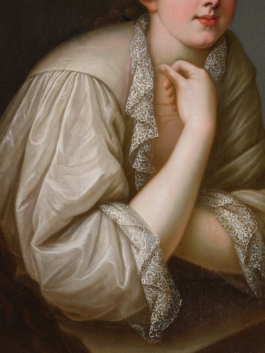 Portrait de la duchesse d'Humières, école française du XVIIe vers 1685 - Galerie Nicolas Lenté