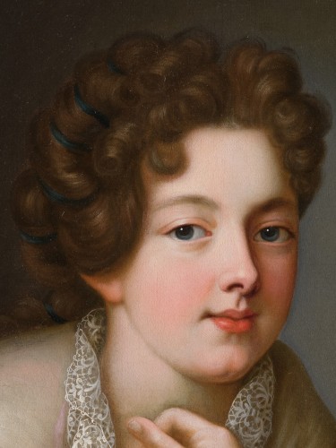 XVIIe siècle - Portrait de la duchesse d'Humières, école française du XVIIe vers 1685