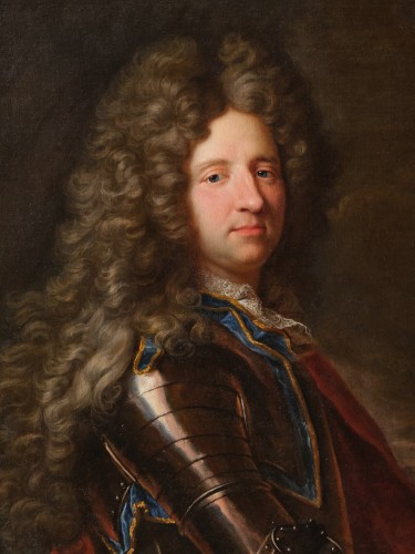Paintings & Drawings  - Portrait of Prince of Craon, studio of Hyacinthe Rigaud circa 1710, 18th c.