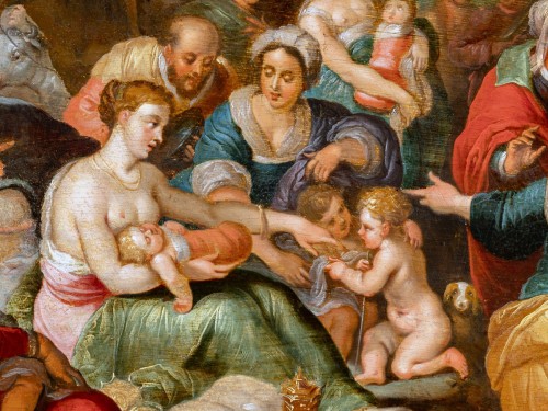 Louis XIII - The Crossing of the Red Sea, Workshop of Frans Francken II, Antwerp 17th c.