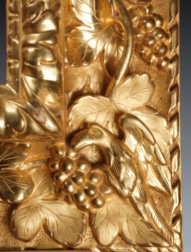 Mirrors, Trumeau  - French 17th c. carved and giltwood frame with grapevine motif