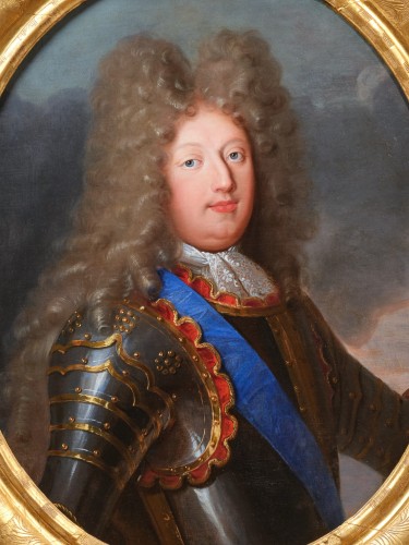 Paintings & Drawings  - Portrait of prince Louis of France, studio of Hyacinthe Rigaud, circa 1700