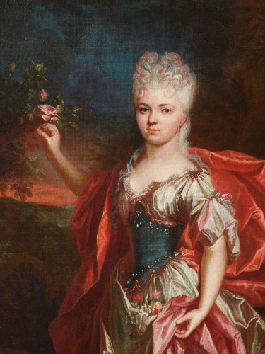 Une jeune femme en Flore, attribué à Jacob van Schuppen (1669-1751), Paris, vers 1710 - Louis XIV