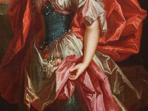 Antiquités - Une jeune femme en Flore, attribué à Jacob van Schuppen (1669-1751), Paris, vers 1710