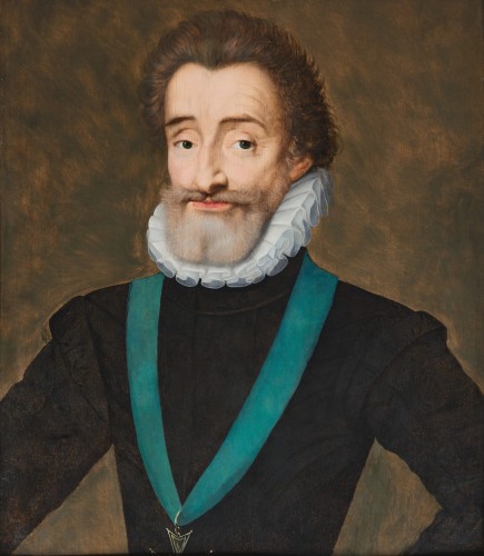 Henri IV, King of France, attributed to François Quesnel, Paris circa 1600 - Paintings & Drawings Style Renaissance
