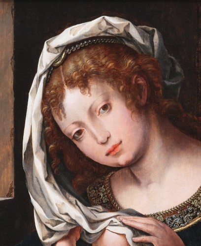 XVIe siècle et avant - Vierge à l’Enfant, atelier de Jan Gossaert (1478-1532), Anvers XVIe siècle