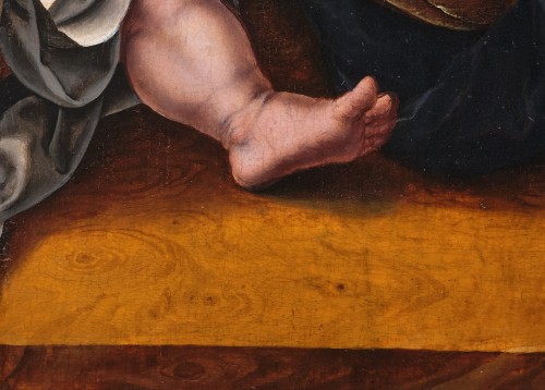 Antiquités - Vierge à l’Enfant, atelier de Jan Gossaert (1478-1532), Anvers XVIe siècle