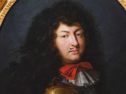 Paintings & Drawings  - Portrait of king Louis XIV - studio of Pierre MIGNARD  (1612-1695), 17th c.