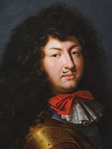 Portrait of king Louis XIV - studio of Pierre MIGNARD  (1612-1695), 17th c. - 