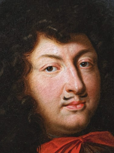 17th century - Portrait of king Louis XIV - studio of Pierre MIGNARD  (1612-1695), 17th c.