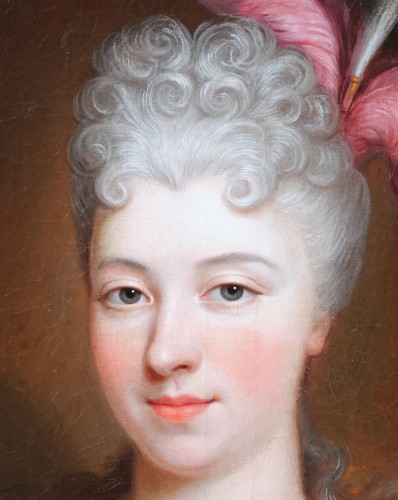 Portrait of the Countess of Hombourg, studio of Nicolas de Largillièrre - Paintings & Drawings Style Louis XIV