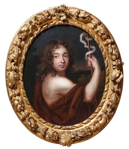 Portrait d’homme en Saint Jean-Baptiste, école française du XVIIe siècle