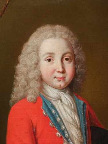 Paintings & Drawings  - Young French gentleman in a red coat, signed and dated 1717, Paris