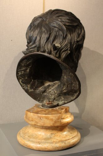 Buste en bronze représentant Sénèque, Italie début du XIXe siècle - 
