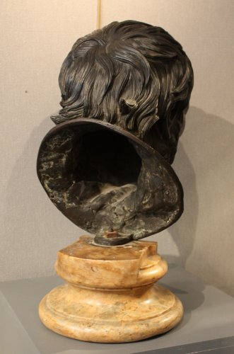 An early 19th century Italian bronze bust of Seneca - 