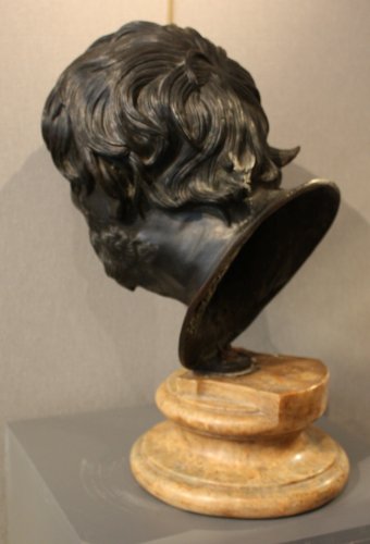  - An early 19th century Italian bronze bust of Seneca