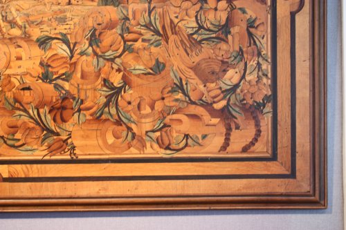 Panneau en marqueterie, Augsbourg  fin XVIe début XVIIe - Galerie Nicolas Lenté