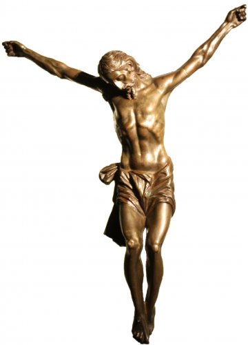 Grand Christ en bronze, Italie XVIe siècle