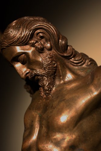 Art sacré, objets religieux  - Grand Christ en bronze, Italie XVIe siècle